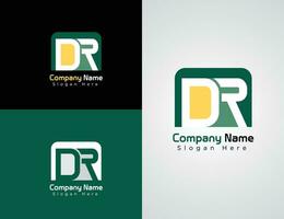 carta dr logotipo coleção para o negócio vetor