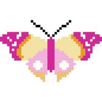 borboleta desenho animado ícone dentro pixel estilo vetor