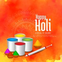 Fundo de festival indiano feliz abstrato Holi vetor
