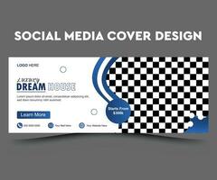 criativo o negócio marketing agência social meios de comunicação postar social meios de comunicação cobrir rede bandeira modelo vetor
