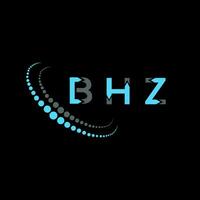 bhz carta logotipo criativo Projeto. bhz único Projeto. vetor