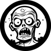 zumbi - minimalista e plano logotipo - vetor ilustração