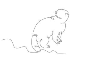 uma marmota prevê a chegada do Primavera vetor