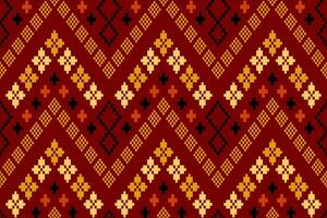 vermelho tradicional étnico padronizar paisley flor ikat fundo abstrato asteca africano indonésio indiano desatado padronizar para tecido impressão pano vestir tapete cortinas e sarongue vetor