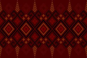 vermelho tradicional étnico padronizar paisley flor ikat fundo abstrato asteca africano indonésio indiano desatado padronizar para tecido impressão pano vestir tapete cortinas e sarongue vetor