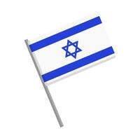 israelense bandeira e pólo ícone. vetor. vetor