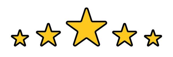 moderno cinco Estrela ícone. vetor. vetor