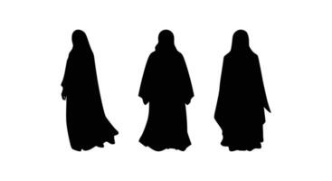 islâmico moda na moda vestuário arte vetor