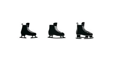 inverno sussurros minimalista gelo patins vetor