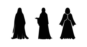 gracioso hijab vetor ilustração