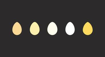 ovos vetor elementos para criativo desenhos