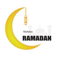 design islâmico com o tema do ramadã e eid para postagem na mídia vetor