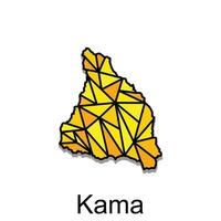 mapa cidade do kama projeto, Alto detalhado vetor mapa - Japão vetor Projeto modelo, adequado para seu companhia