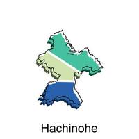 mapa cidade do Hachinohe projeto, Alto detalhado vetor mapa - Japão vetor Projeto modelo