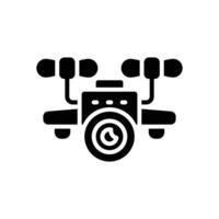 zangão Câmera glifo ícone. vetor ícone para seu local na rede Internet, móvel, apresentação, e logotipo Projeto.