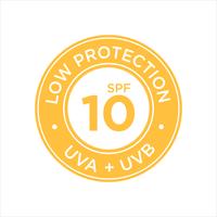 UV, proteção solar, baixo SPF 10 vetor