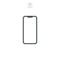 Smartphone ícone símbolo vetor ilustração isolado em branco fundo