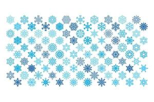inverno azul fofo flocos de neve geométrico bandeira vetor