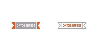 ícone de vetor de banner da oktoberfest