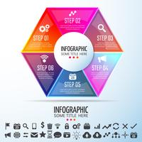 Modelo de design de infografia vetor