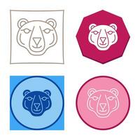 ícone de vetor de urso polar
