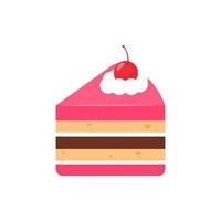 bolo de aniversário doces coloridos de vetor para festa de aniversário