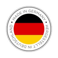 Feita no ícone de bandeira da Alemanha. vetor