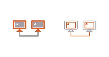 ícone de vetor de sistemas conectados