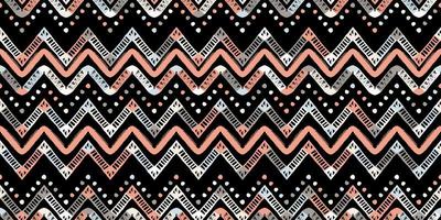 padrão retro em zigue-zague de estilo africano. design chevron vetor