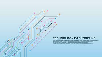 futurista o circuito borda para digital conexão, grande dados visualização tecnologia conceito fundo. vetor ilustração.