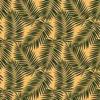 folhas de palmeira padrão sem emenda vetor