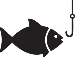 peixe gancho logotipo Projeto vectore simpel moderno vetor