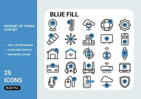 Internet do coisas ícones vetor