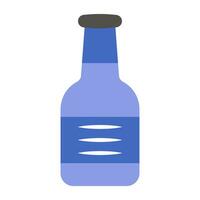 ícone de design moderno de garrafa de vinho vetor