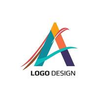 uma carta logotipo, prêmio vetor uma abstrato logotipo Projeto