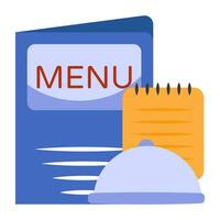 ícone de download premium do menu de comida vetor