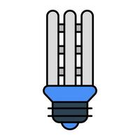 ícone de design criativo de luz led vetor