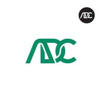 carta adb monograma logotipo Projeto vetor