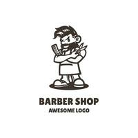 logotipo da barbearia vetor