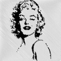 marilyn Monroe linha vetor