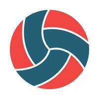 voleibol vetor glifo dois cor ícone para pessoal e comercial usar.