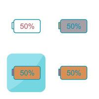 ícone exclusivo de vetor de meia bateria
