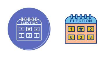 ícone do vetor do dia da eleição