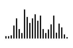 acenando, vibração e pulsante linhas. gráfico Projeto elementos para financeiro monitoramento, médico equipamento, música aplicativo. vetor ilustração