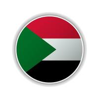 abstrato círculo Sudão bandeira ícone vetor
