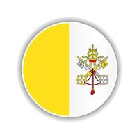 abstrato círculo Vaticano bandeira ícone vetor