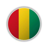 abstrato círculo Guiné bandeira ícone vetor