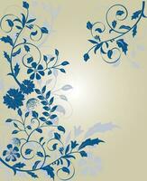 vintage convite cartão com ornamentado elegante floral Projeto vetor