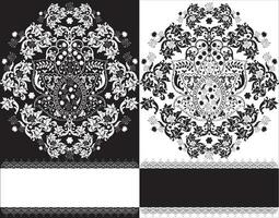 cartão de convite vintage com design floral abstrato elegante ornamentado vetor