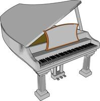 piano e Está partes vetor ou cor ilustração